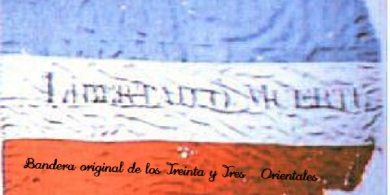 Bandera origina de los Treinta y Tres Orientales