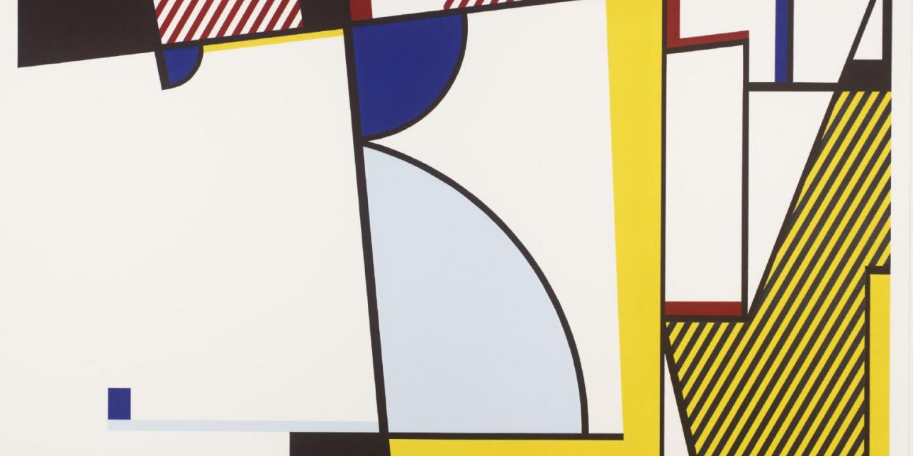 imagen obra abstracta del artista Roy Lichtenstein