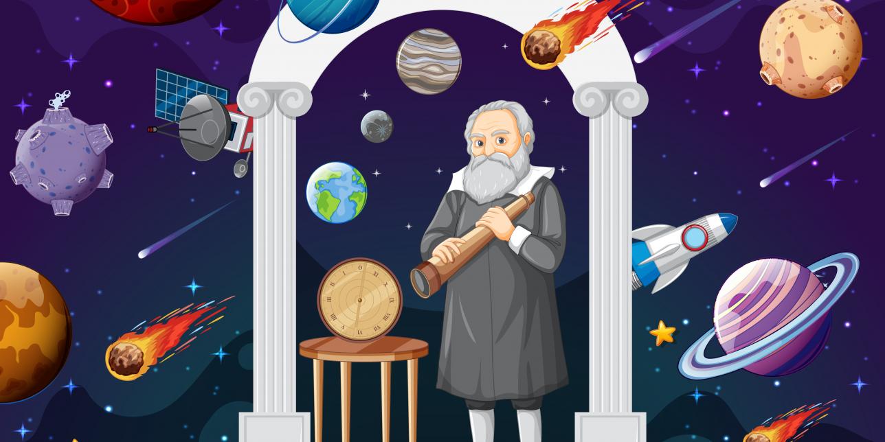 Retrato de Galileo Galilei