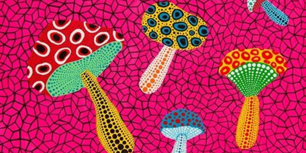 Imagen obra Yayoi Kusama con puntos