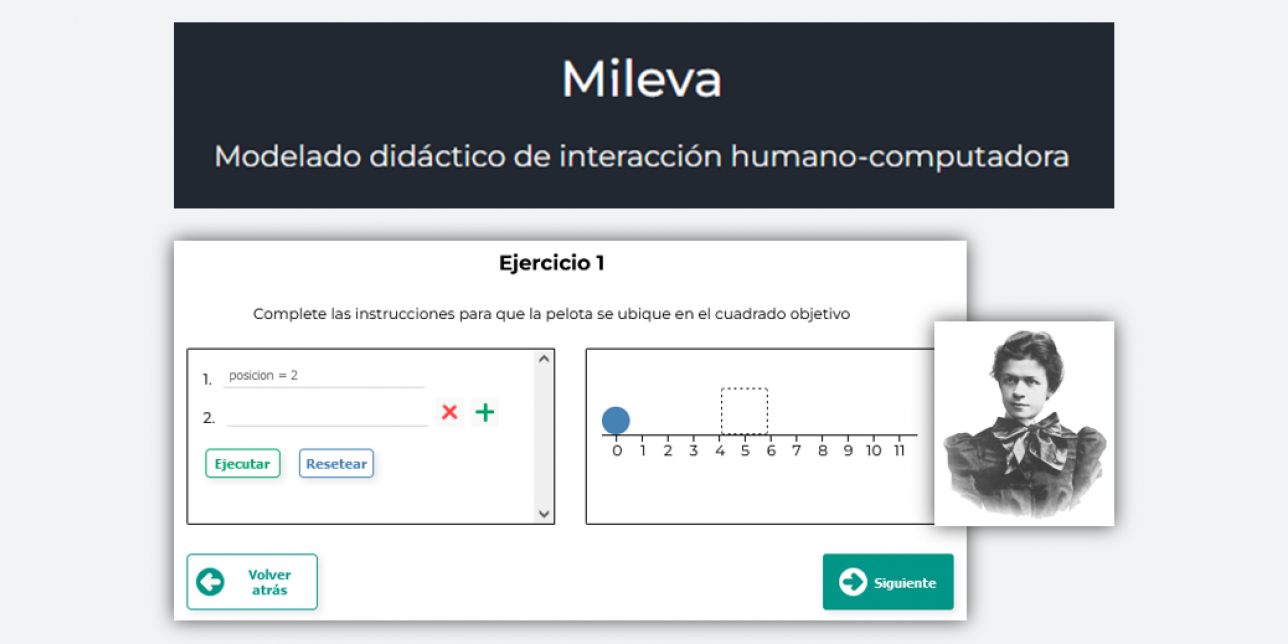 Captura de pantalla de software Mileva