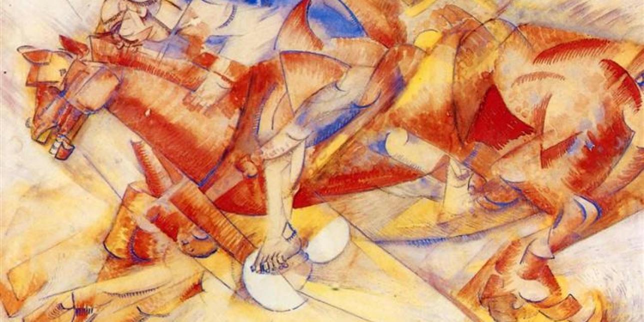 Imagen de obra The Red Horseman de Carlo Carra