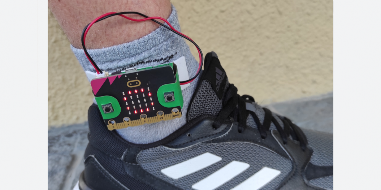 Calzado con placa micro:bit