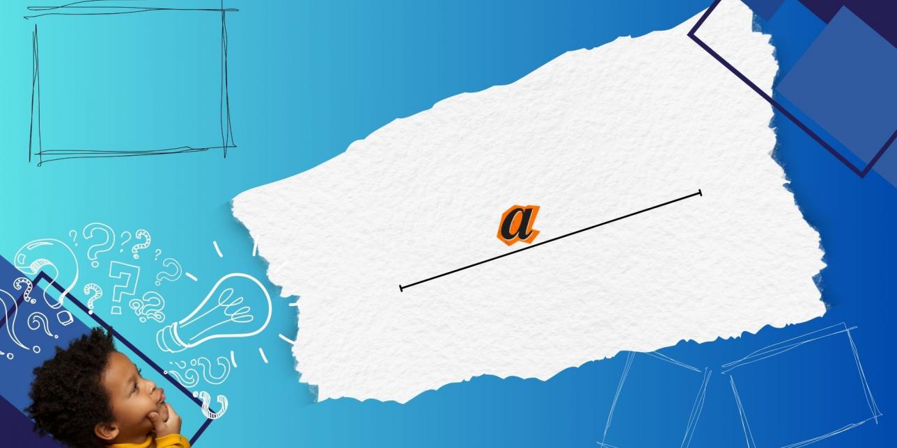 Niño haciéndose preguntas en torno a los datos de un problema geométrico.