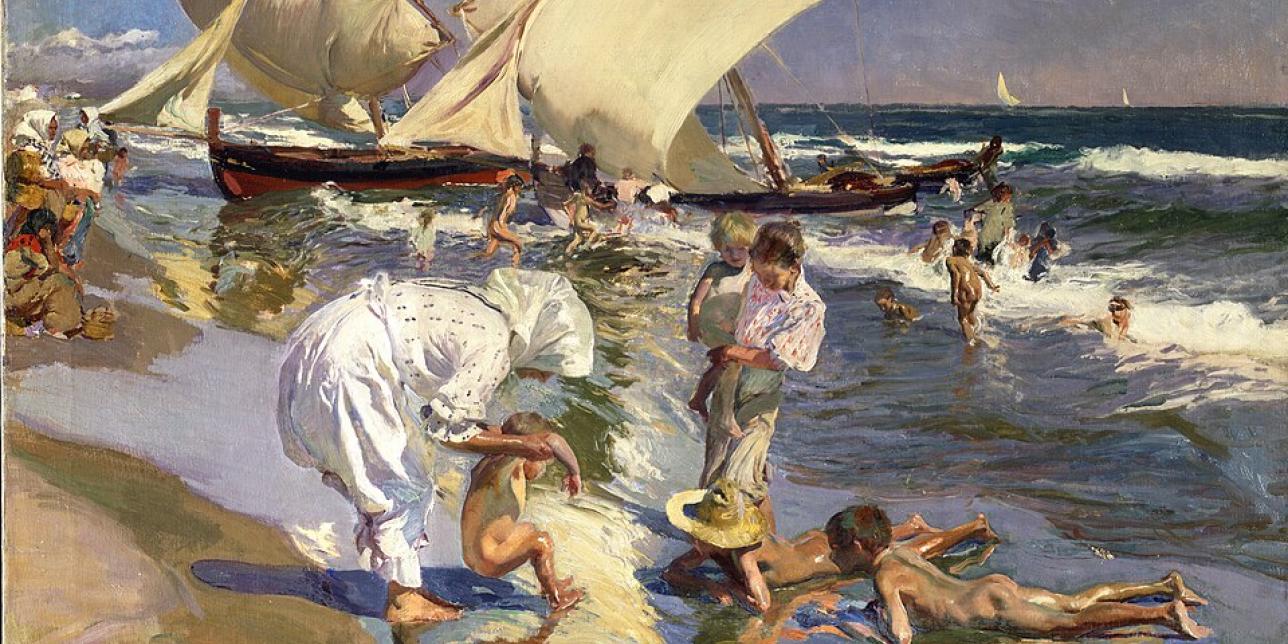 Imagen de la obra Playa de Valencia en la mañana de Joaquín Sorolla