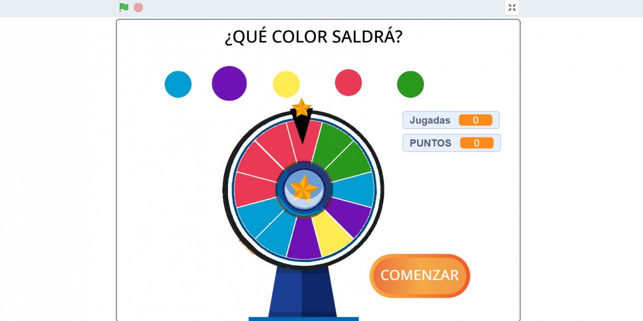 Captura del juego de la ruleta